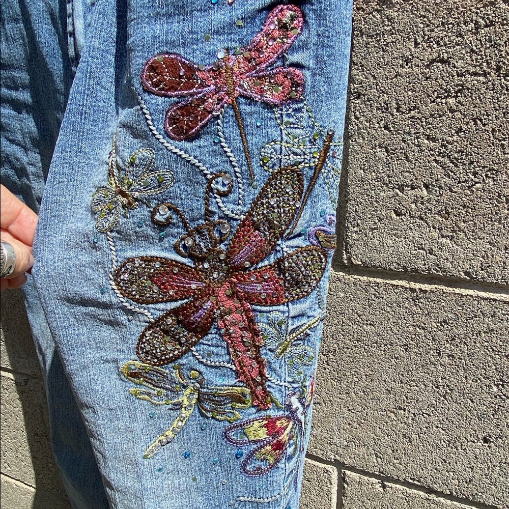 DANIEL Original Design Dragonfly Denim Jeans 11/12 - Picture 6 of 11